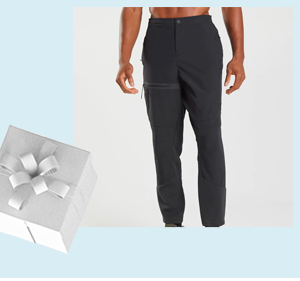 Black retake woven joggers