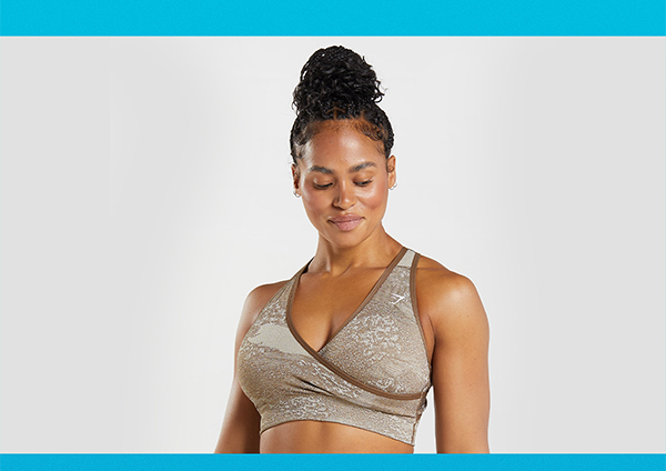 Seamless Sports Bra - Pebble Brown