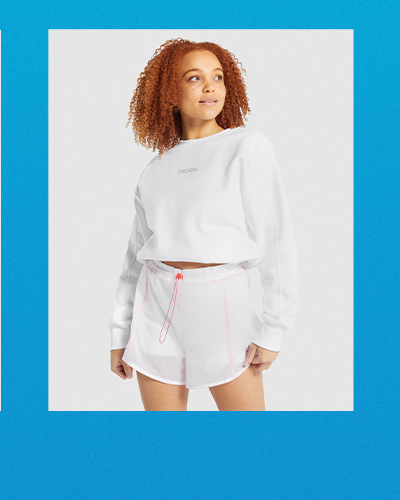 Gymshark White Pullover