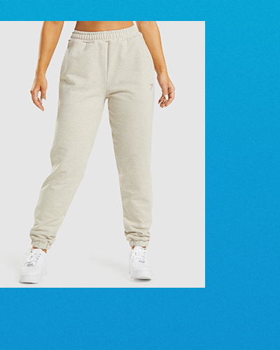 Rest Day Beige Marl Joggers