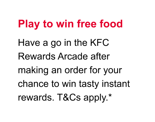 Play to win free food