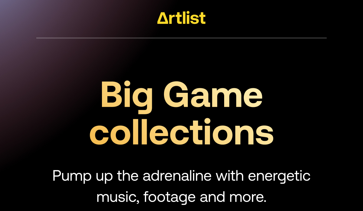 Artlist.io, get ready for game day with sports themed assets Artlist.io