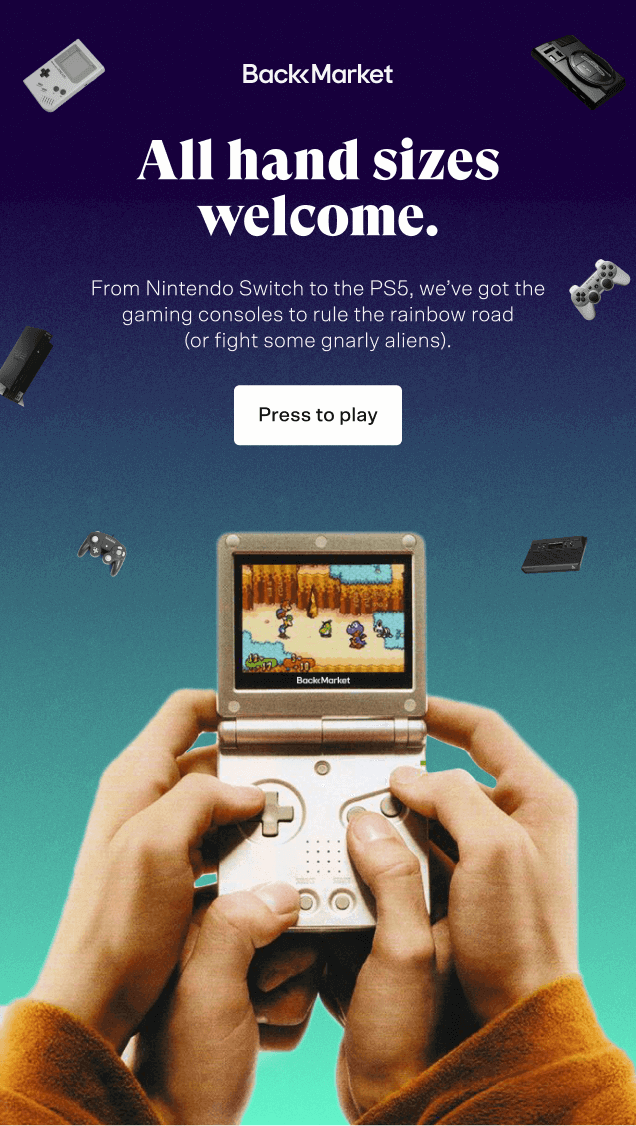 There's no hand too big or too small... BackMarket