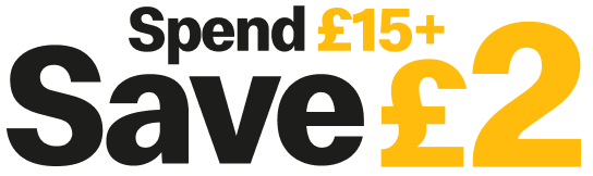 Spend £15+ Save £2