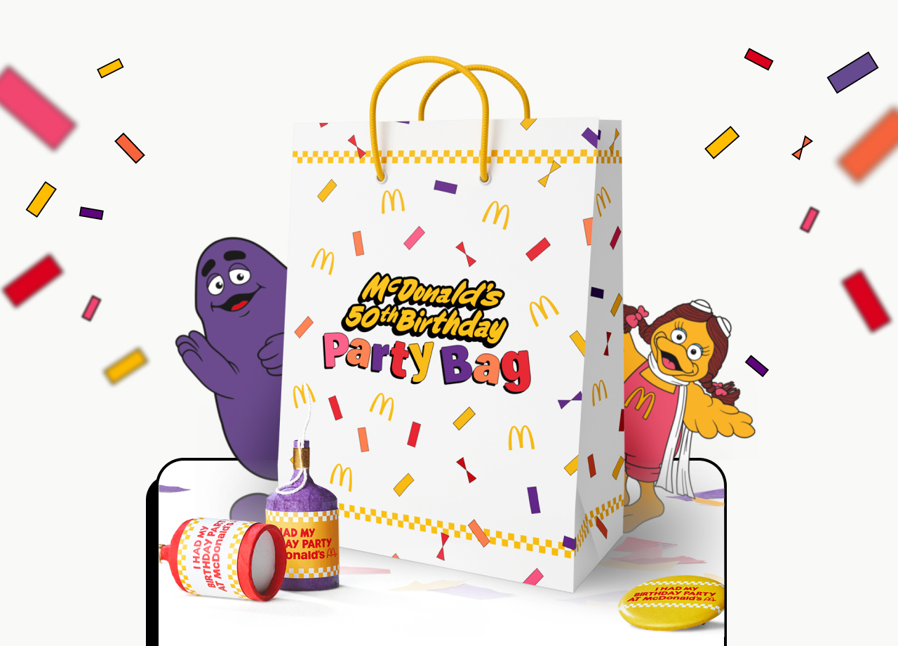 McDonald's 50th Party Bag