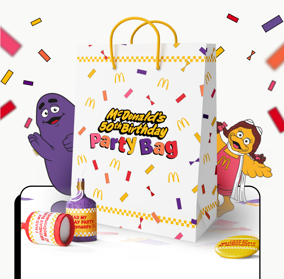 McDonald's 50th Party Bag