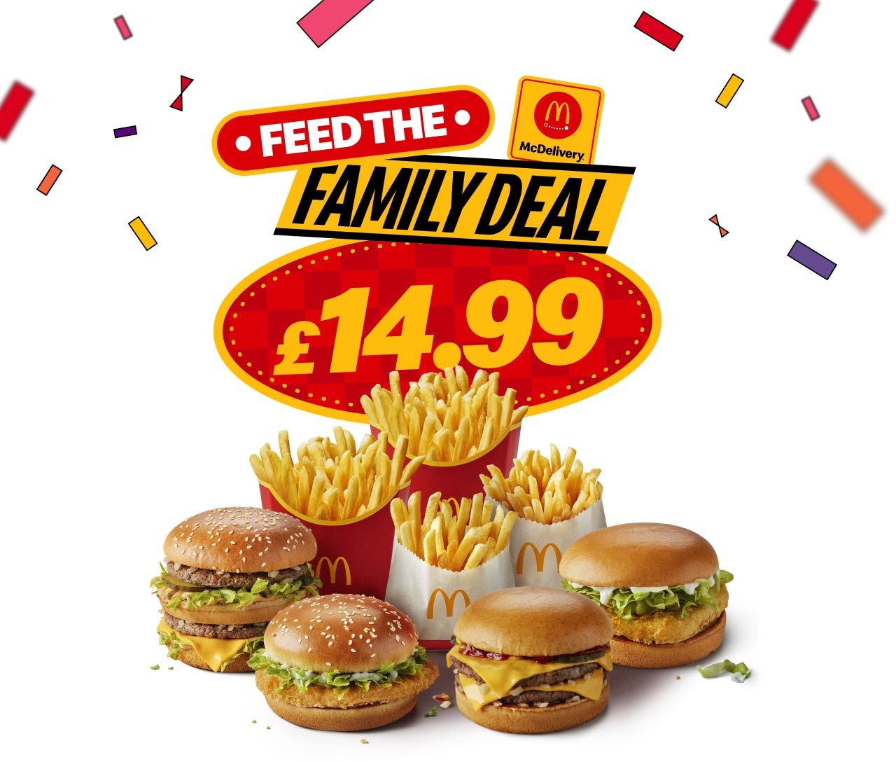 McDelivery FEED THE FAMILY DEAL £14.99