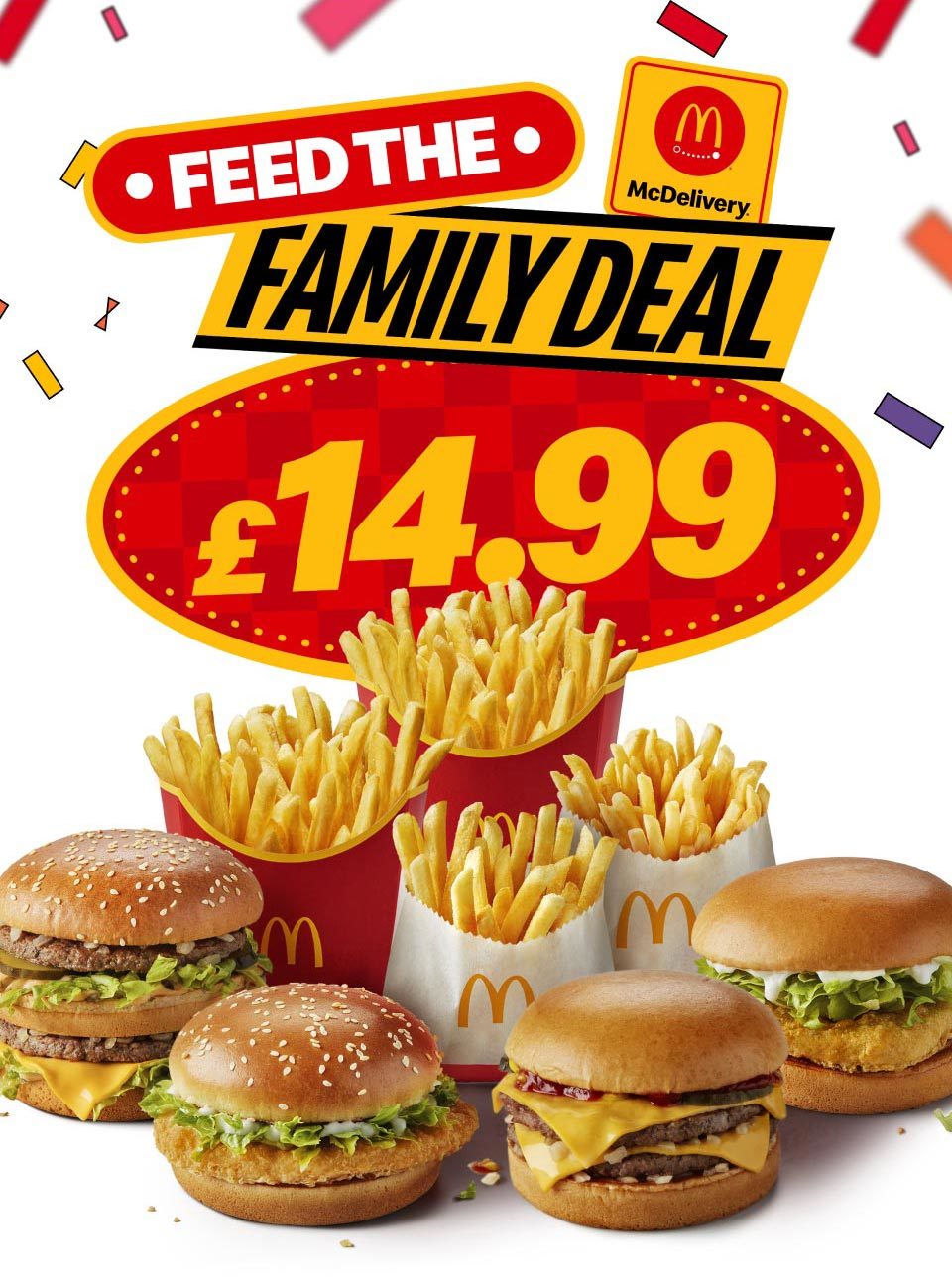 McDelivery FEED THE FAMILY DEAL £14.99
