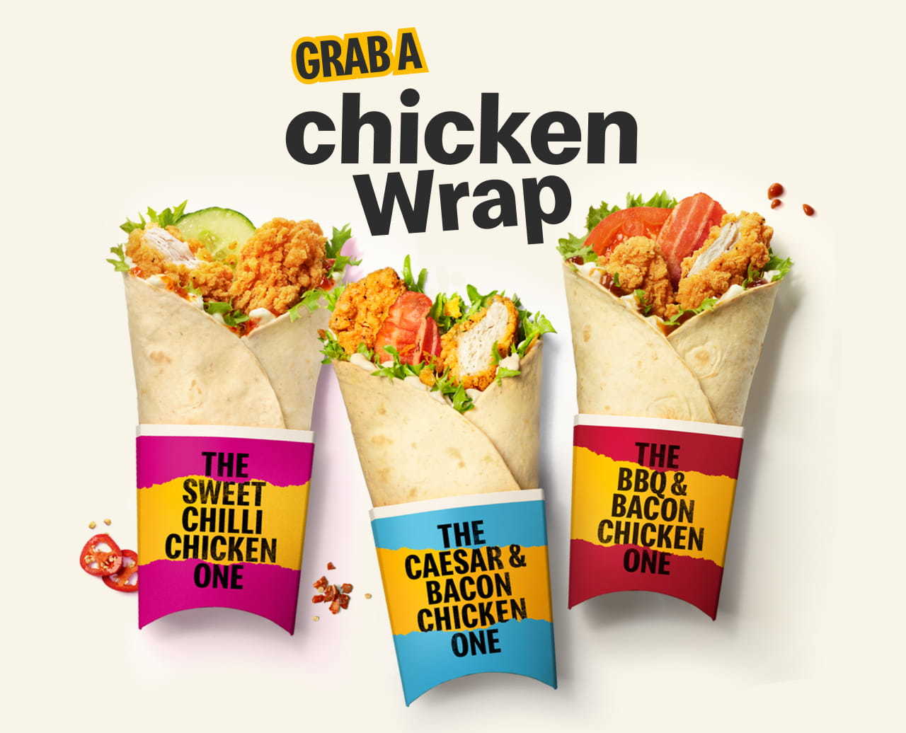 Grab a chicken wrap