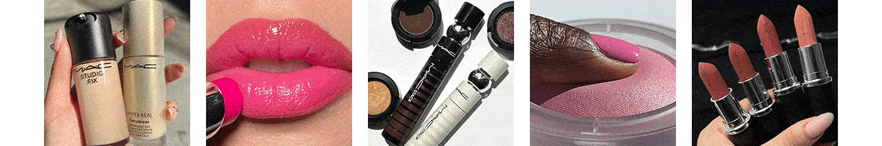 Collection of models of lifestyle images from MAC UK&I social feeds
