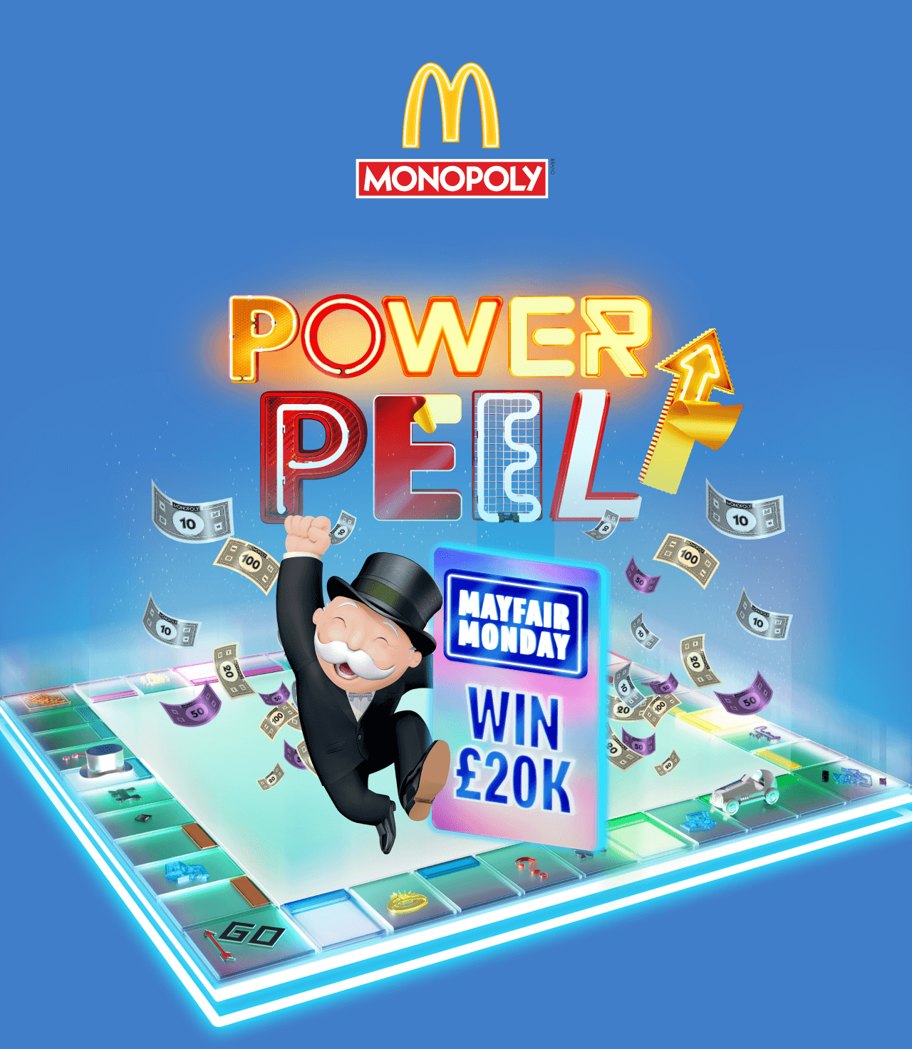 McDonald's Monopoly Power Peel - Mayfair Monday Win £20k