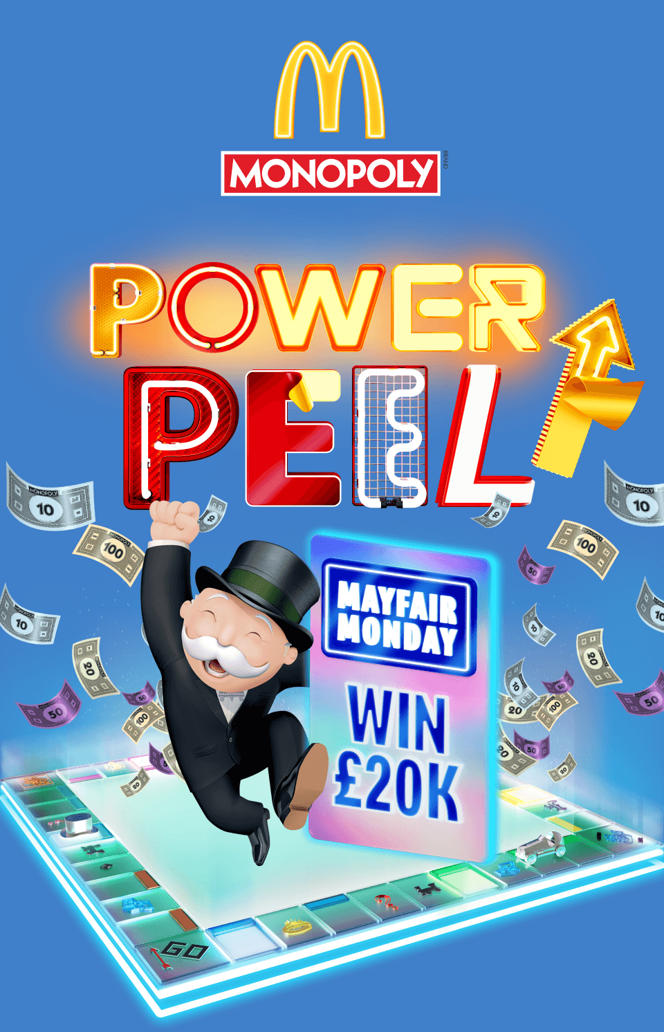 McDonald's Monopoly Power Peel - Mayfair Monday Win £20k