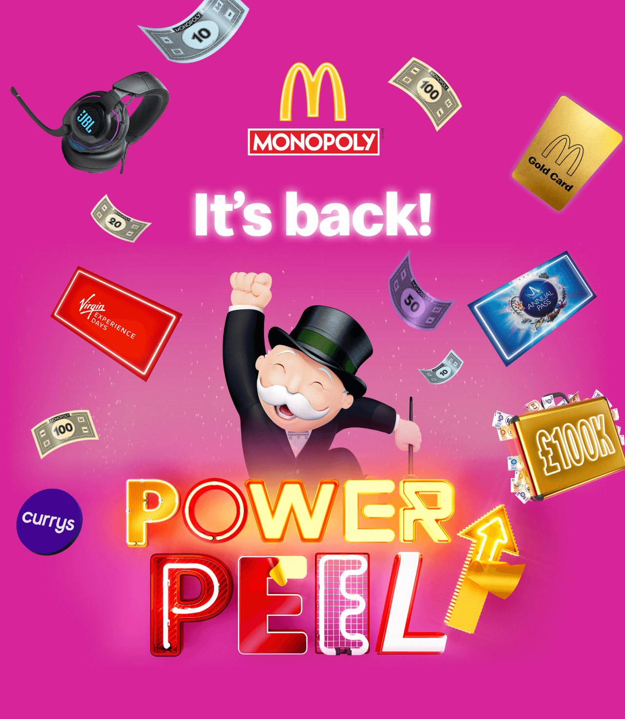 McDonald's MONOPOLY | It's back! POWER PEEL