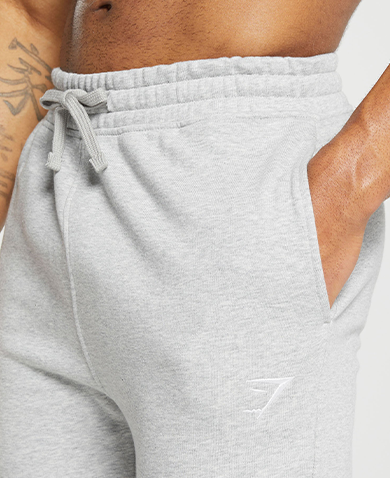 Crest Joggers - Light Grey Marl