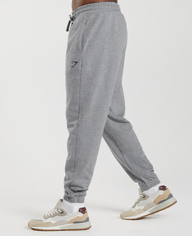 Essential Oversized Joggers - Charcoal Grey Marl