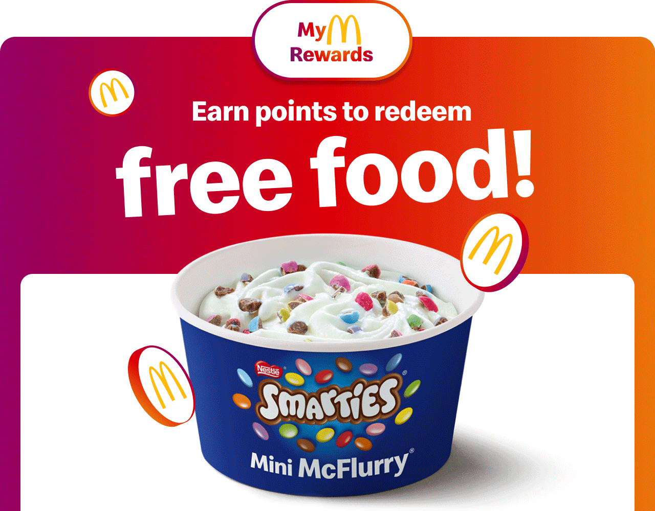 MyMcDonald's Rewards | Earn points to redeem free food!