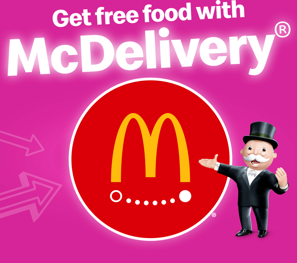 Get free food with McDelivery®