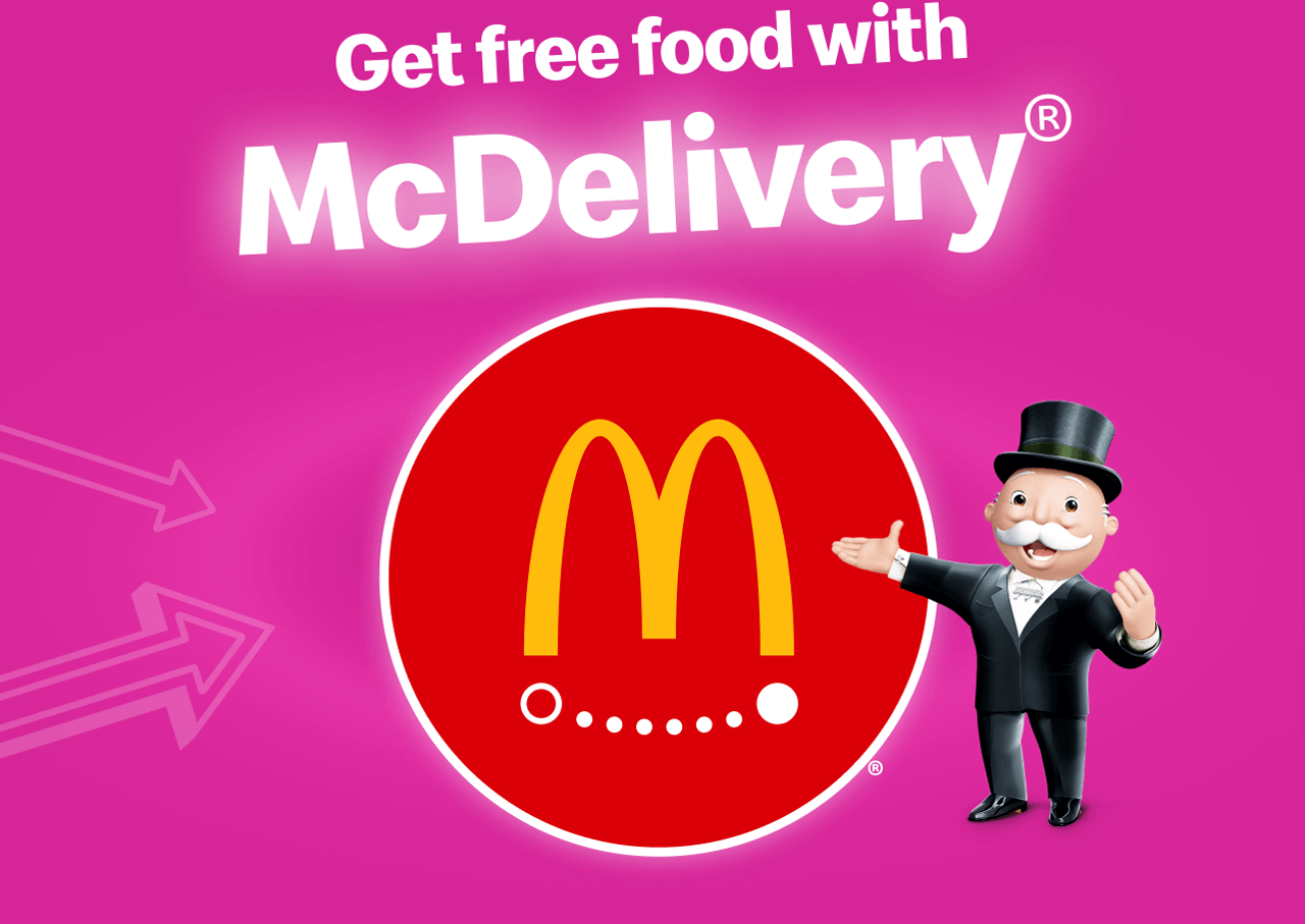 Get free food with McDelivery®
