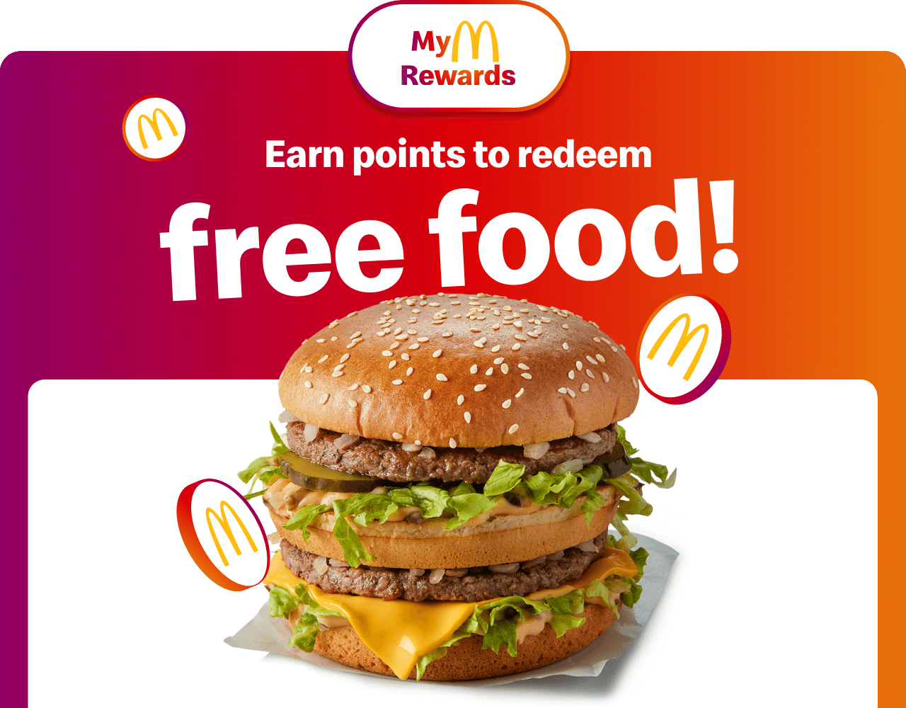 MyMcdonald's Rewards | Earn points to redeem free food!