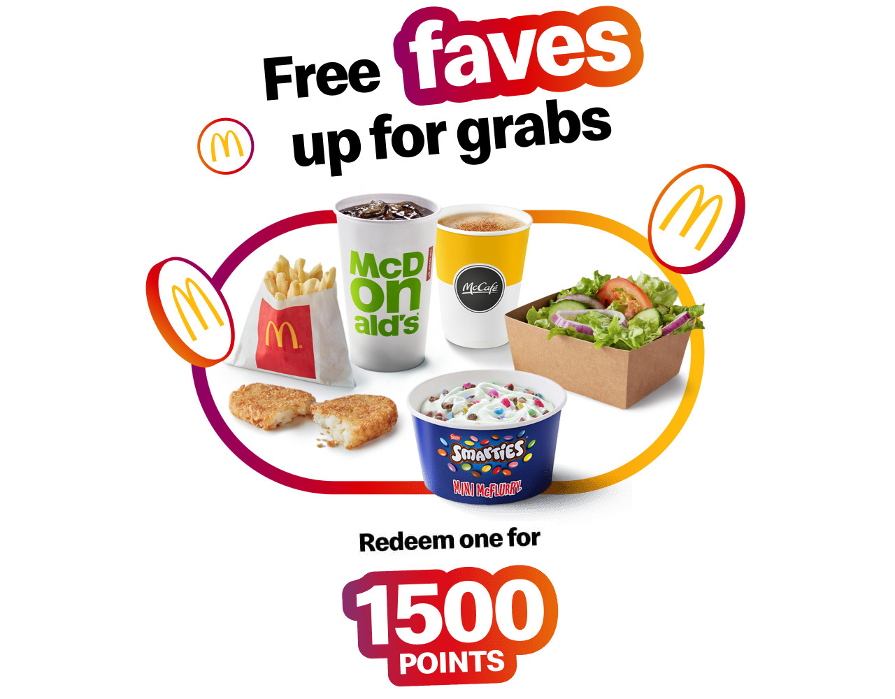 Free faves up for grabs - Redeem Rewards for 1500 points