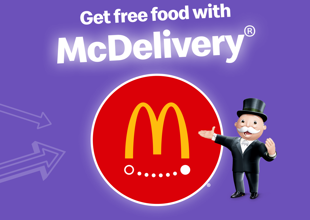 Get free food with McDelivery®