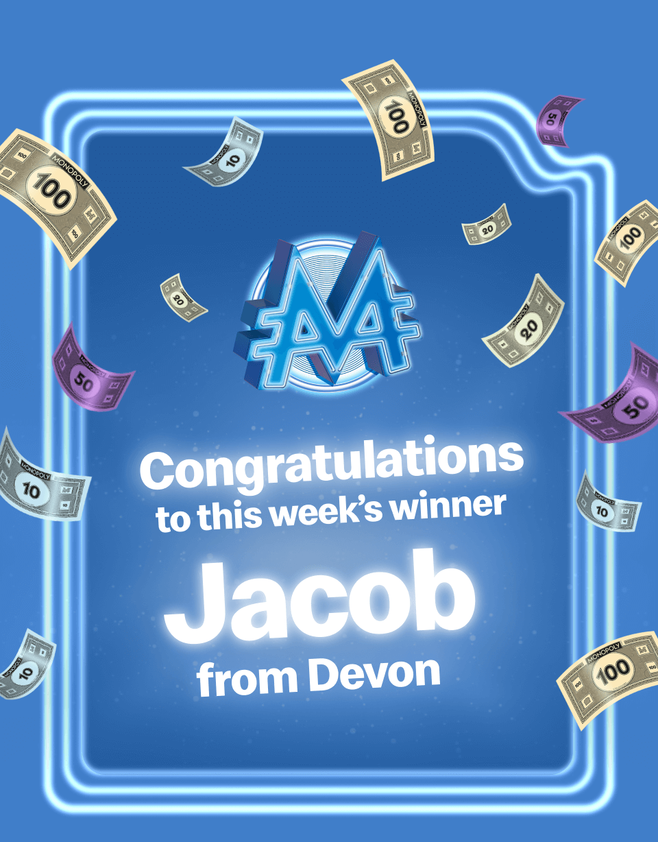 Congratulations to this week's winner
