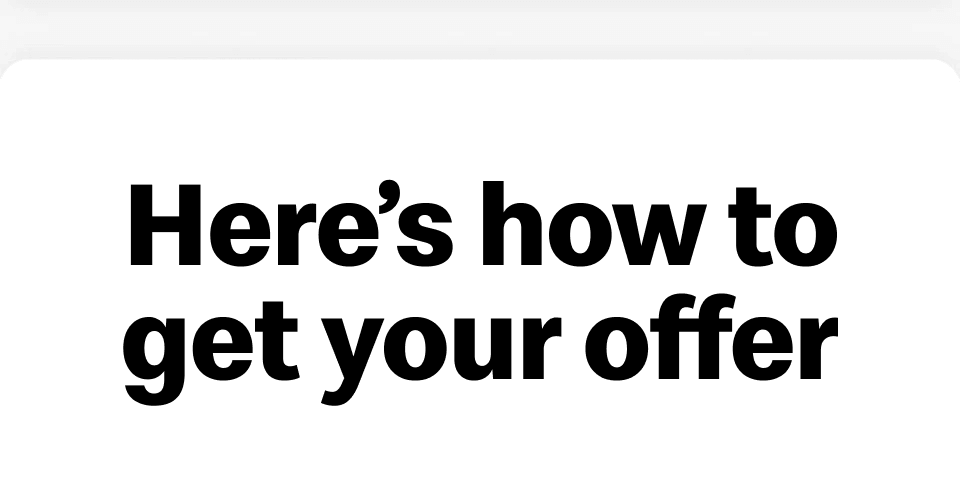 Here's how to get your offer