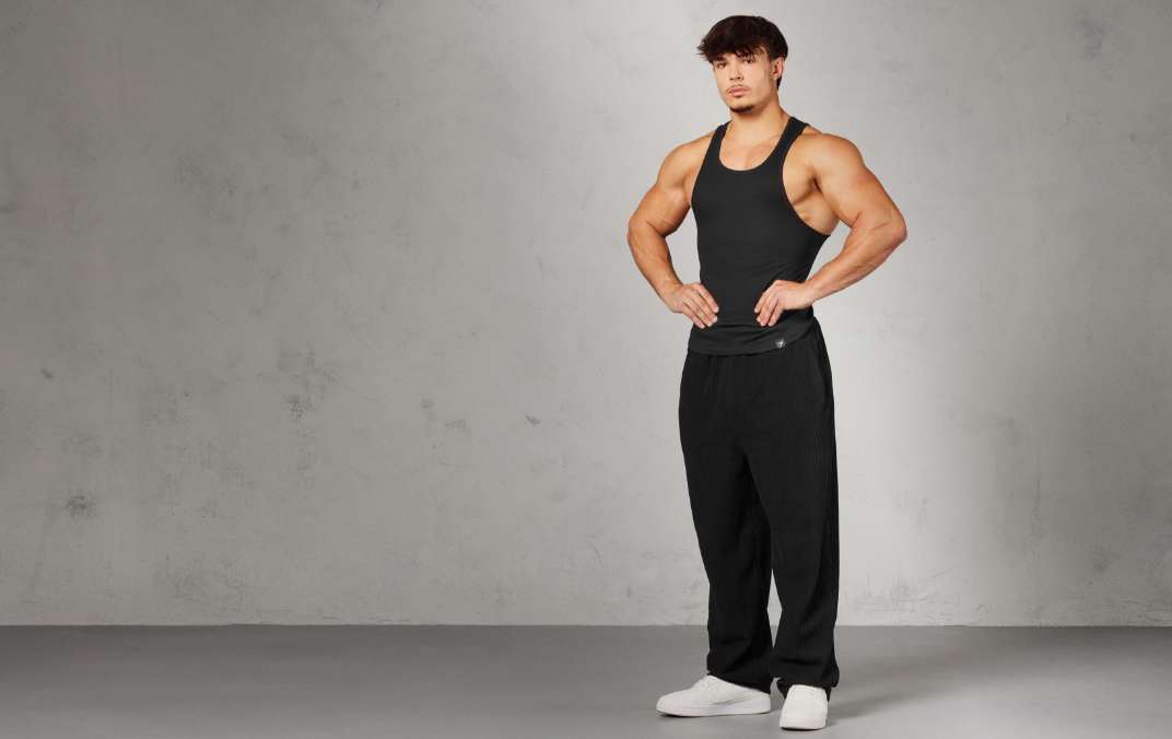 RIBBED TANK & CORD PANT