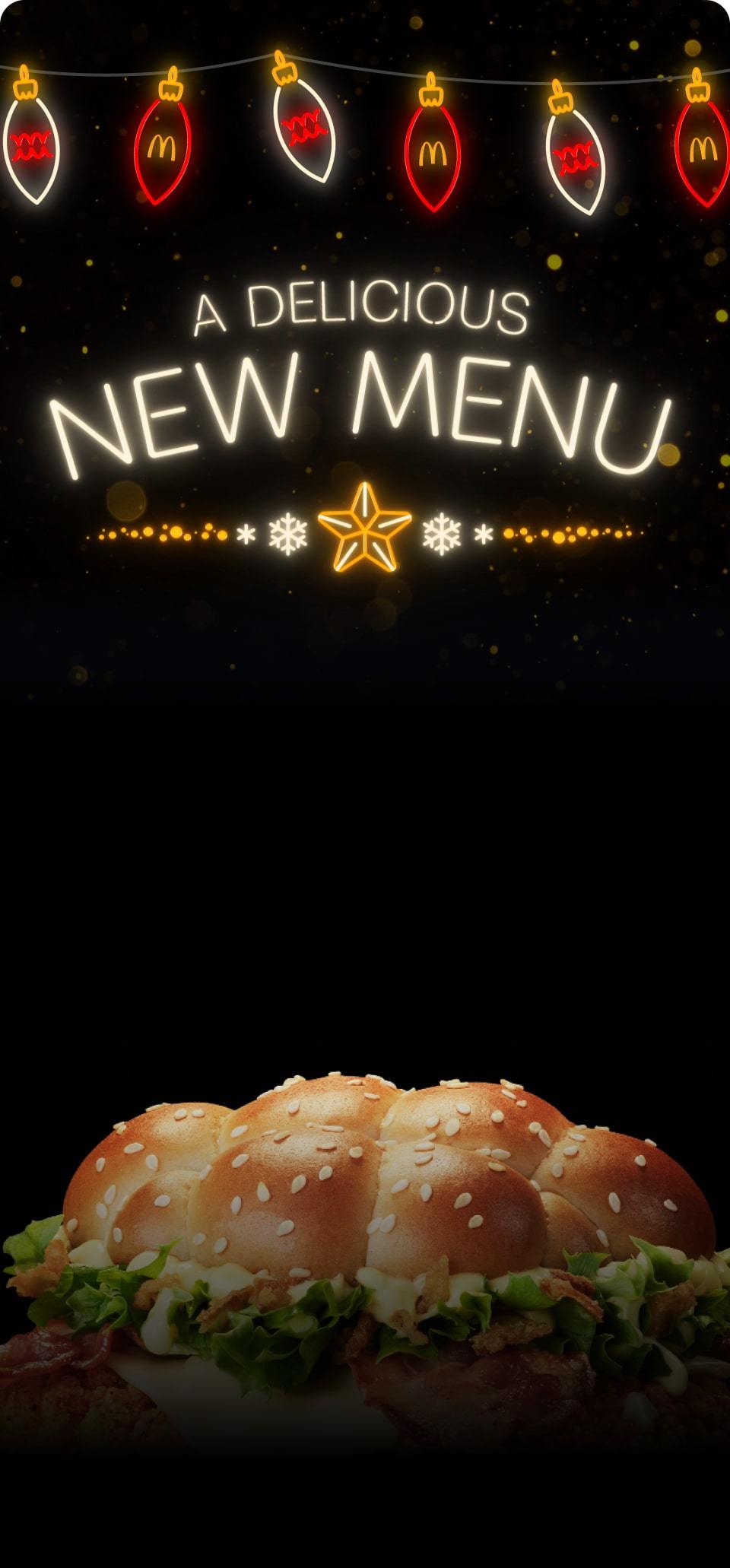 A delicious new menu