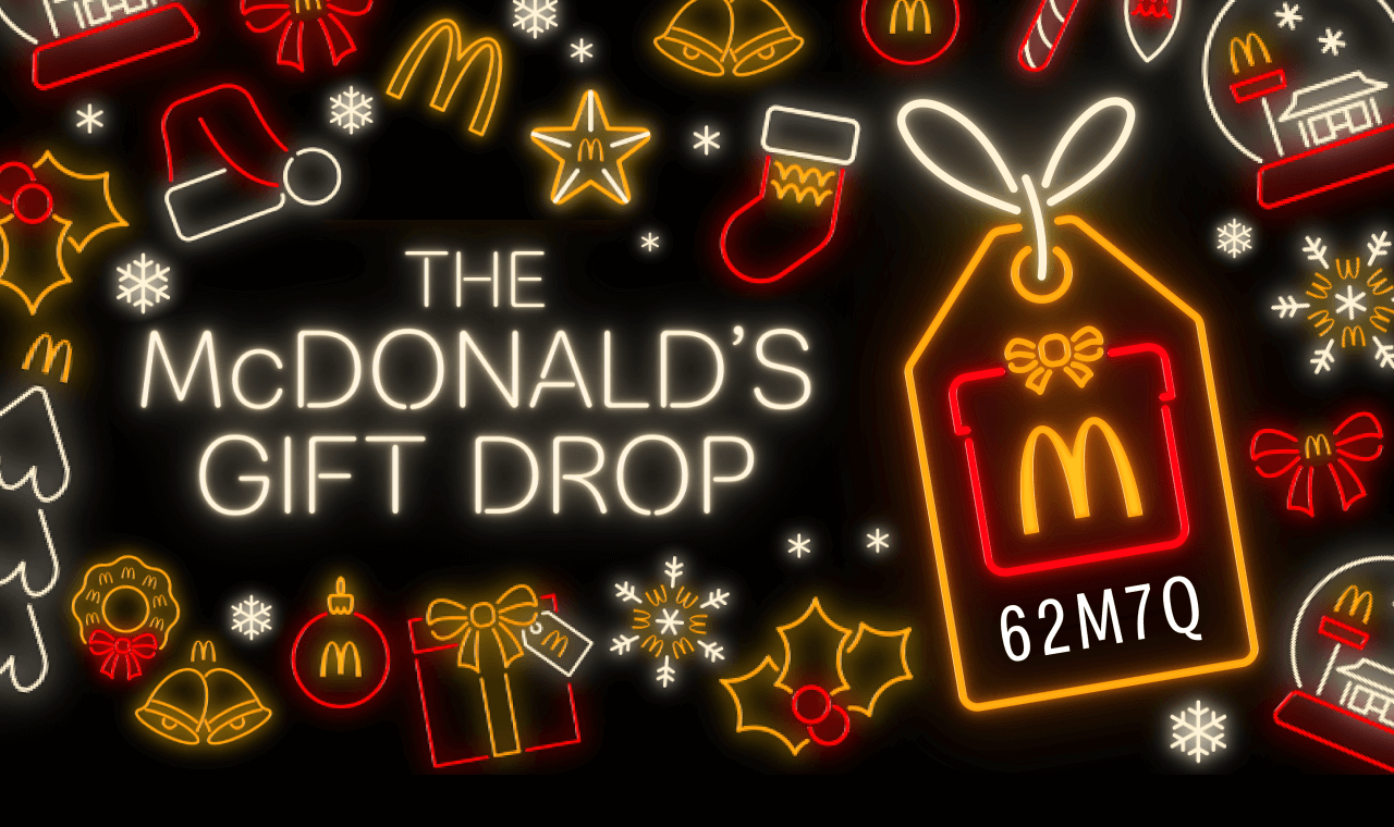 The McDonald's Gift Drop - Code: 62M7Q