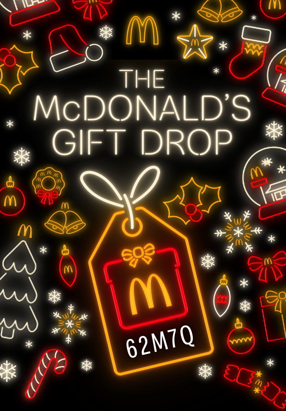 The McDonald's Gift Drop - Code: 62M7Q