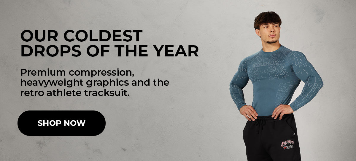 OUR COLDEST DROPS OF THE YEAR
Premium compression, heavyweight graphics and the retro athlete tracksuit.
SHOP NOW