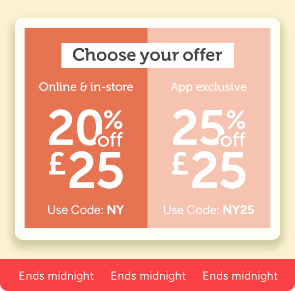 Enjoy up to 25% off