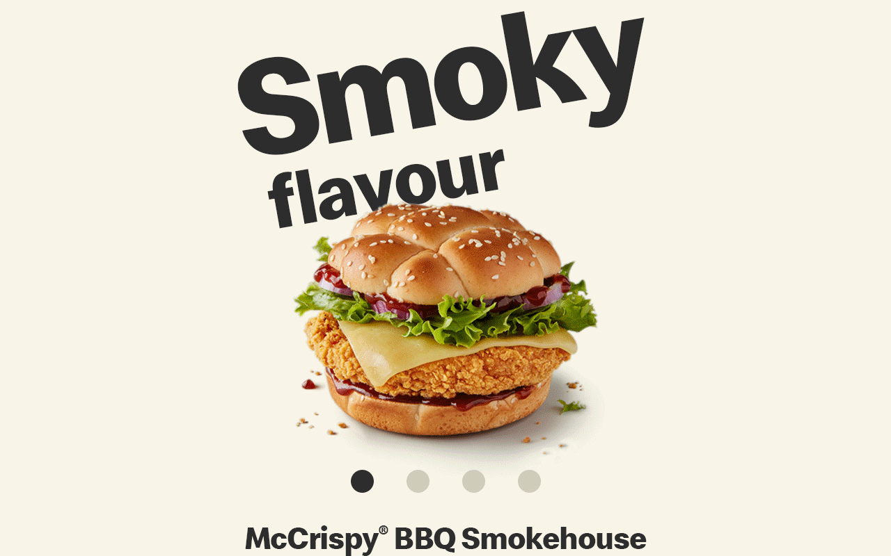 The Katsu Chicken One - MilkyWay® McFlurry® - McCrispy® BBQ Smokehouse - Mozzarella Dippers