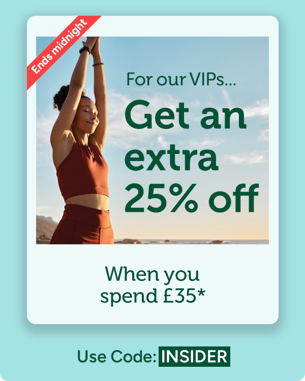 Get an extra 25% off when you spend £35