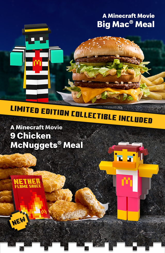 Big Mac® meal - 9 Chicken McNuggets® meal - Limited Collectible included