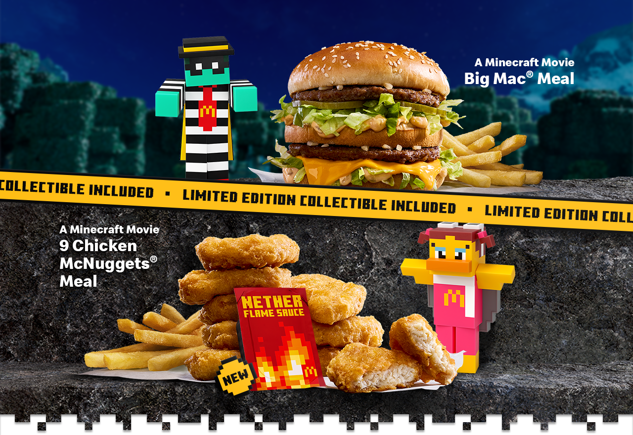 Big Mac® meal - 9 Chicken McNuggets® meal - Limited Collectible included