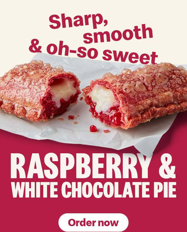 Sharp, smooth & oh-so sweet - Raspberry & White Chocolate pie