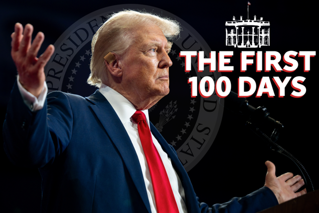 Donald Trump marks 100 days in office this week.