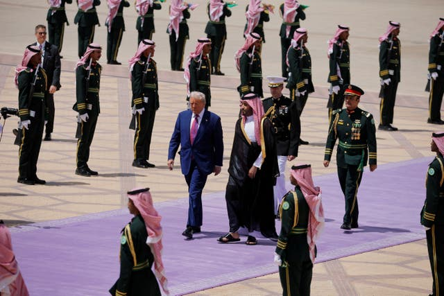 President Donald Trump in Saudi Arabia