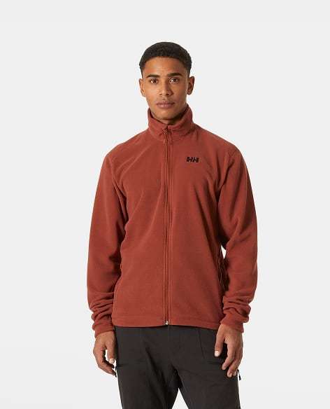 Man wearing Daybreaker fleece jacket