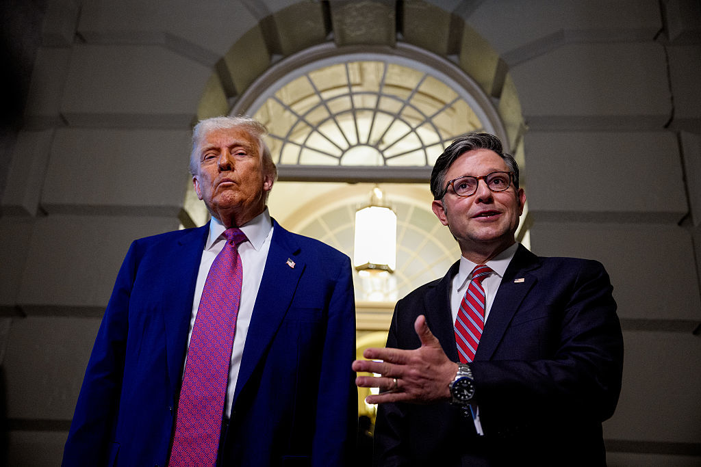Donald Trump and Mike Johnson