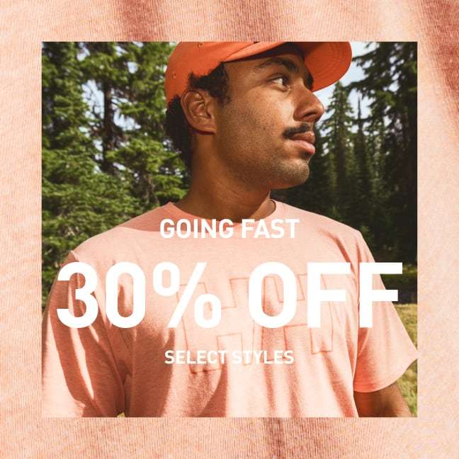 GOING FAST 30% OFF SELECT STYLES