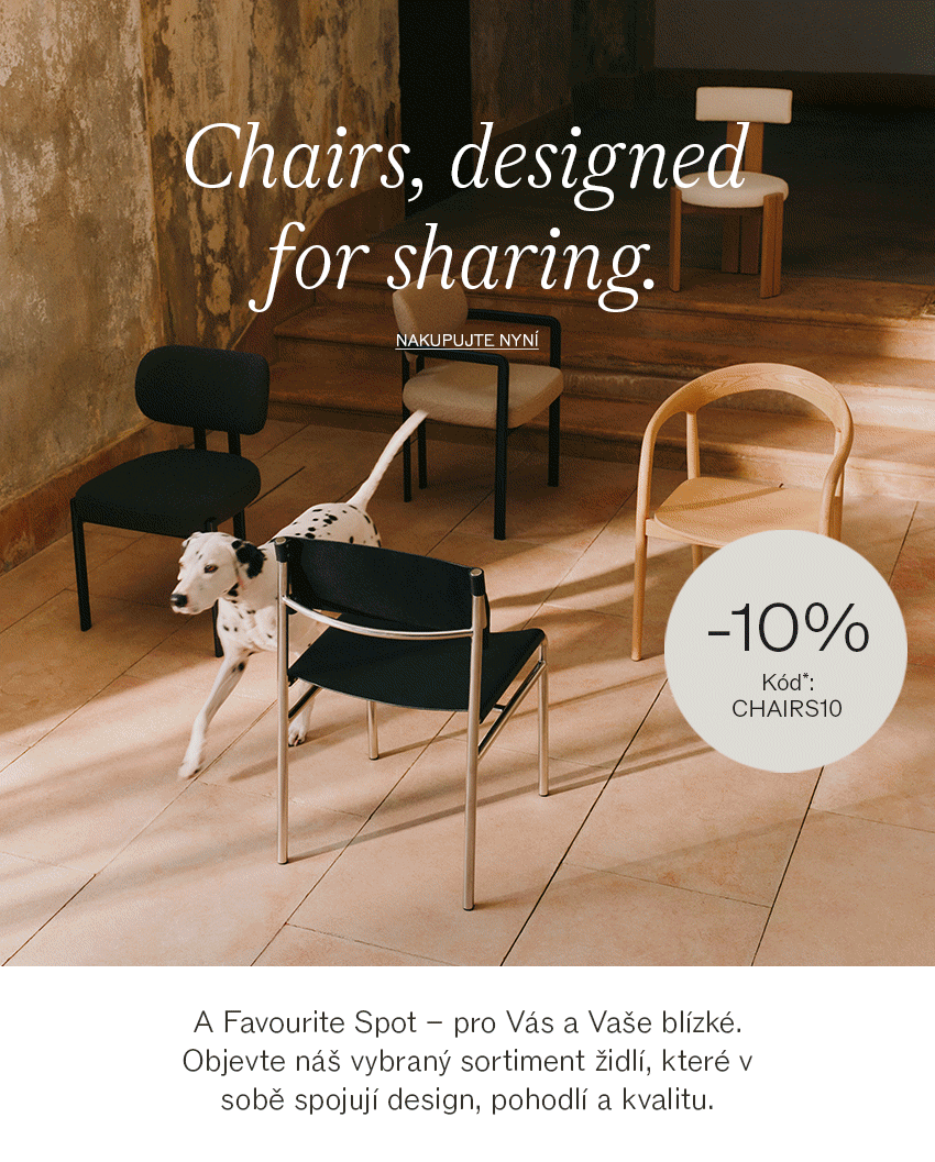 Chairs, designed for sharing.
