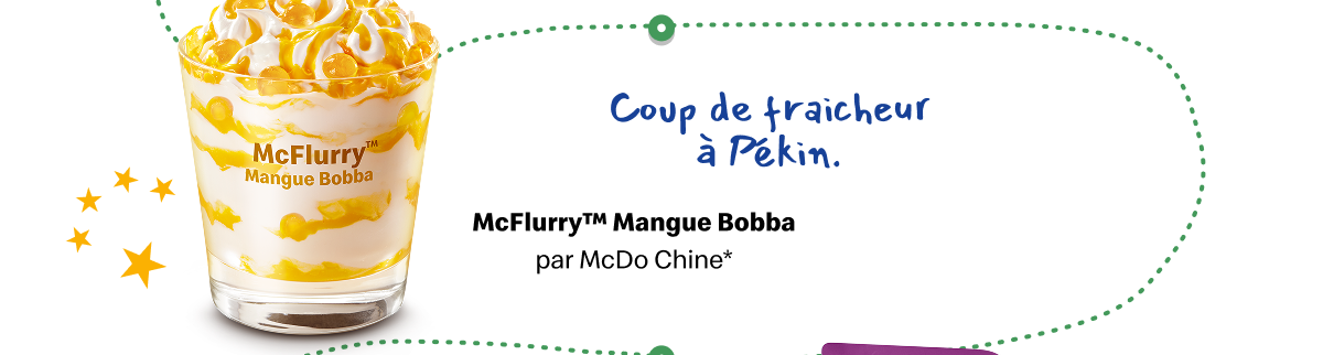 McFlurry Mangue Bobba par McDo Chine*