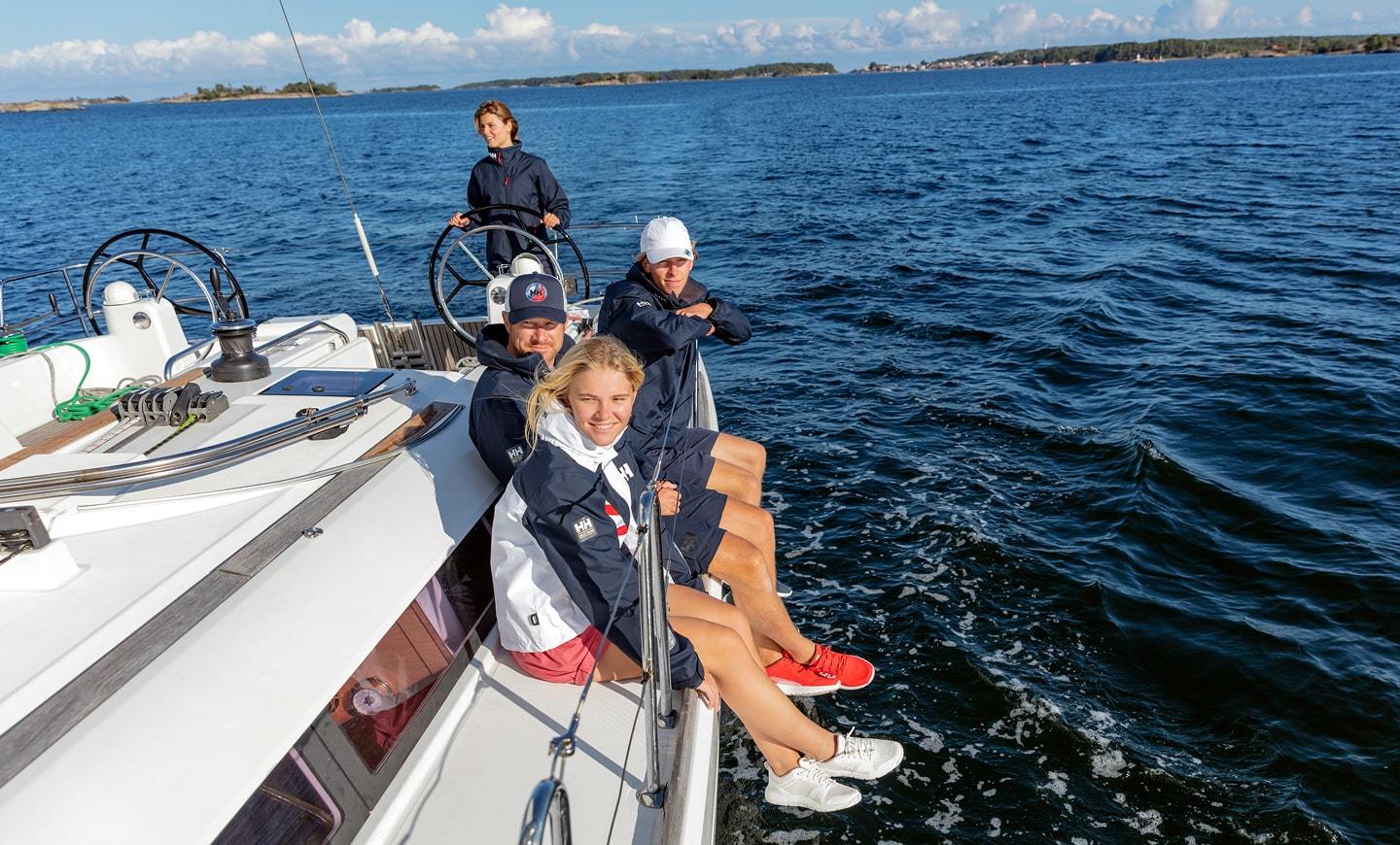 Group of people sailing in the Crew