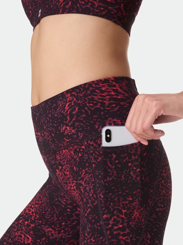 New Power Leggings | Red Tortoise Print