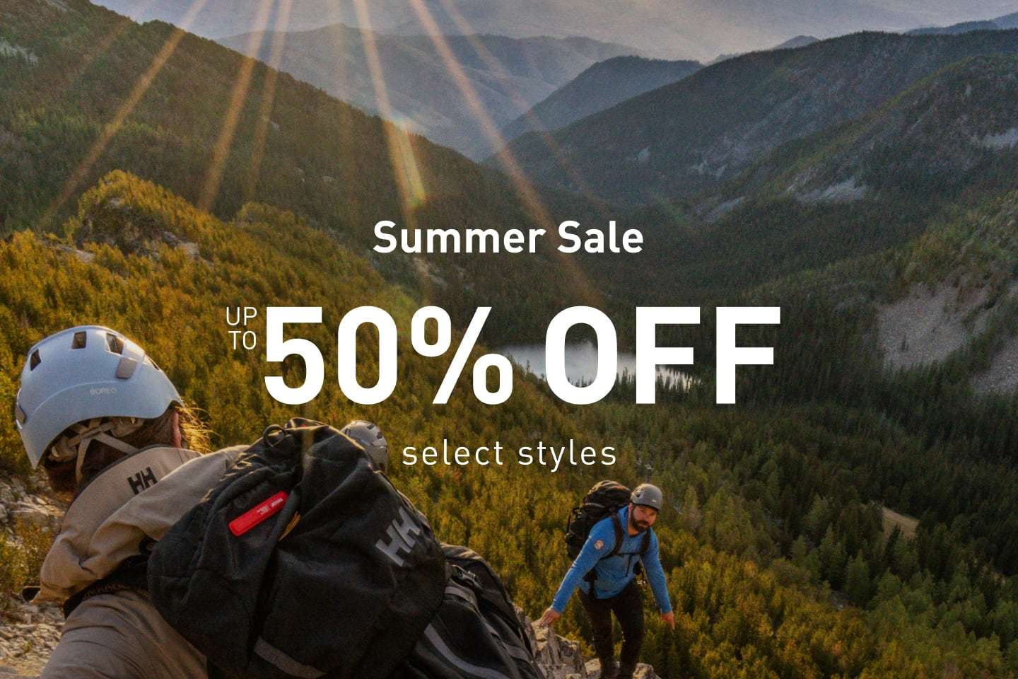 Summer Sale, up to 50% off select styles