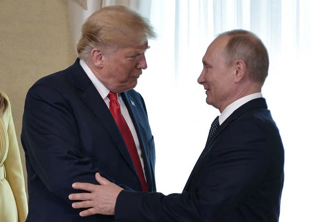 Donald Trump and Vladimir Putin