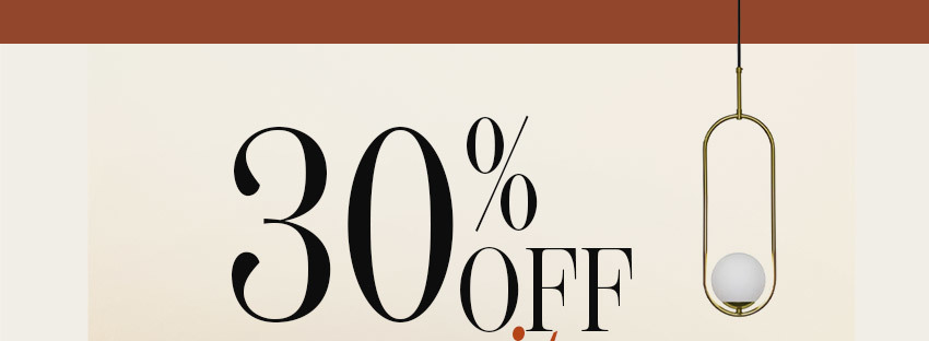 30% off no site todo